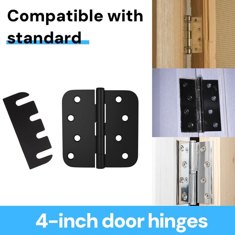 QUFA Door Hinge Shims, Filling Gaps in Interior Doors Adjusting The Spacing to Align Them, Used to Solve Problems Such As Door Air Leakage, Can Be Trimmed,4 Inch (10, 4 Inch Hinge shims) - Image 4
